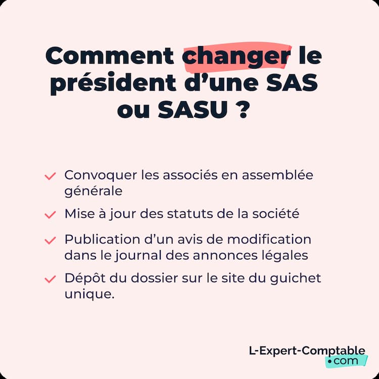 Comment changer le président d'une SAS ou SASU ?